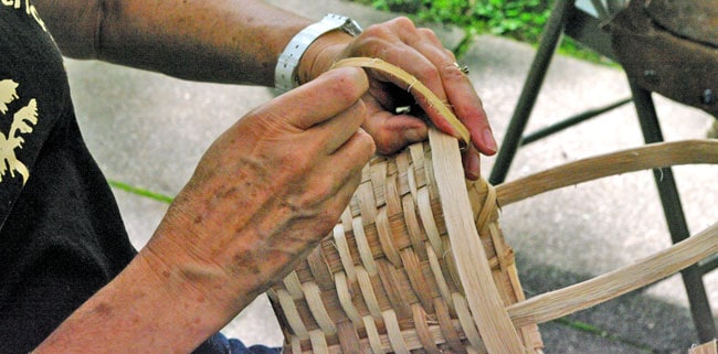 white oak basketry