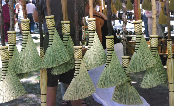 brooms booth at Augusta Festival
